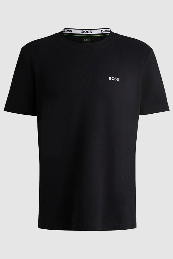 T-SHIRT BOSS - 001 ΜΑΥΡΟ